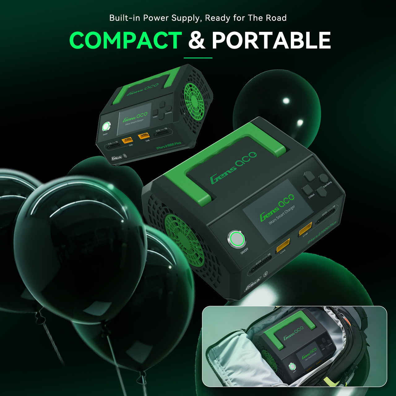 Gens ace iMars D1000 Plus Smart Charger | Bluetooth App Control | Dual Channel | G-Tech - Image 7