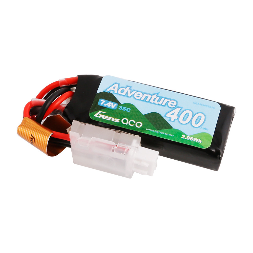 Gens ace 400mAh 2S 7.4V 35C Adventure Series Lipo Battery Pack with JST Plug for RC Crawler - Image 3