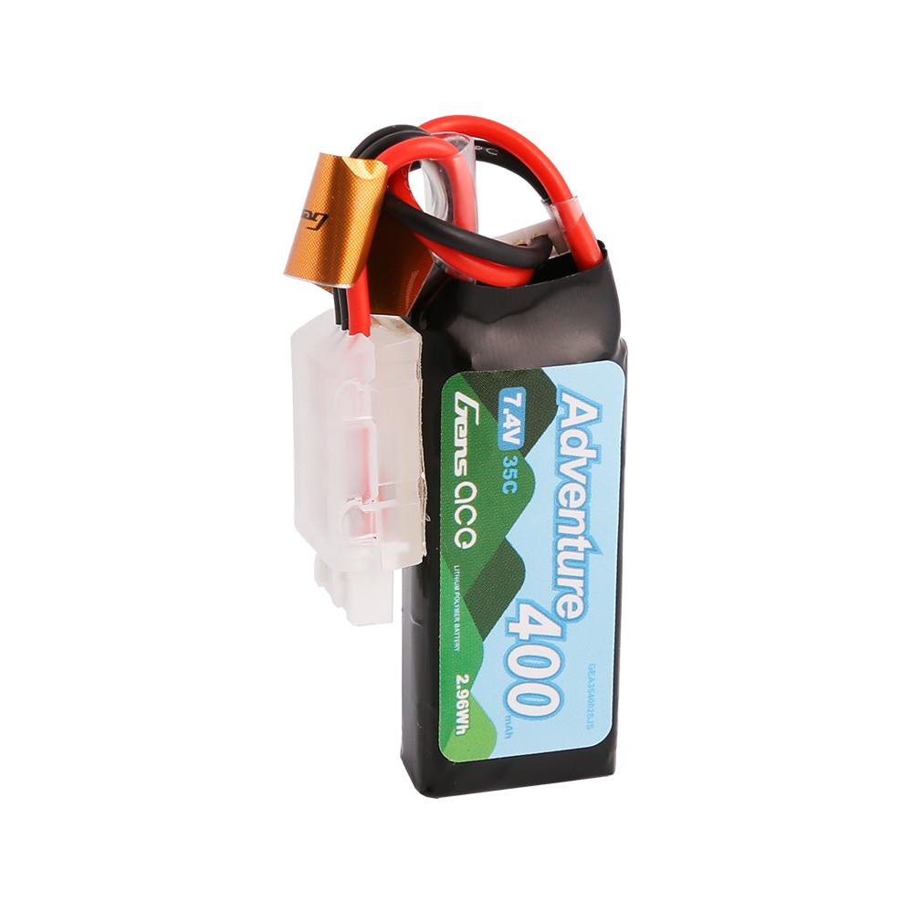 Gens ace 400mAh 2S 7.4V 35C Adventure Series Lipo Battery Pack with JST Plug for RC Crawler - Image 4