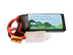 Gens ace 400mAh 2S 7.4V 35C Adventure Series Lipo Battery Pack with JST Plug for RC Crawler
