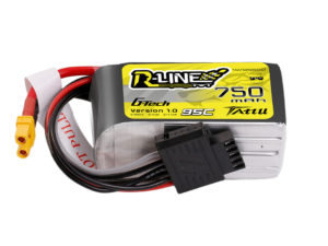 Tattu 750mAh 4S 95C 14.8V R-Line  G-tech Lipo Battery Pack with XT30 Plug