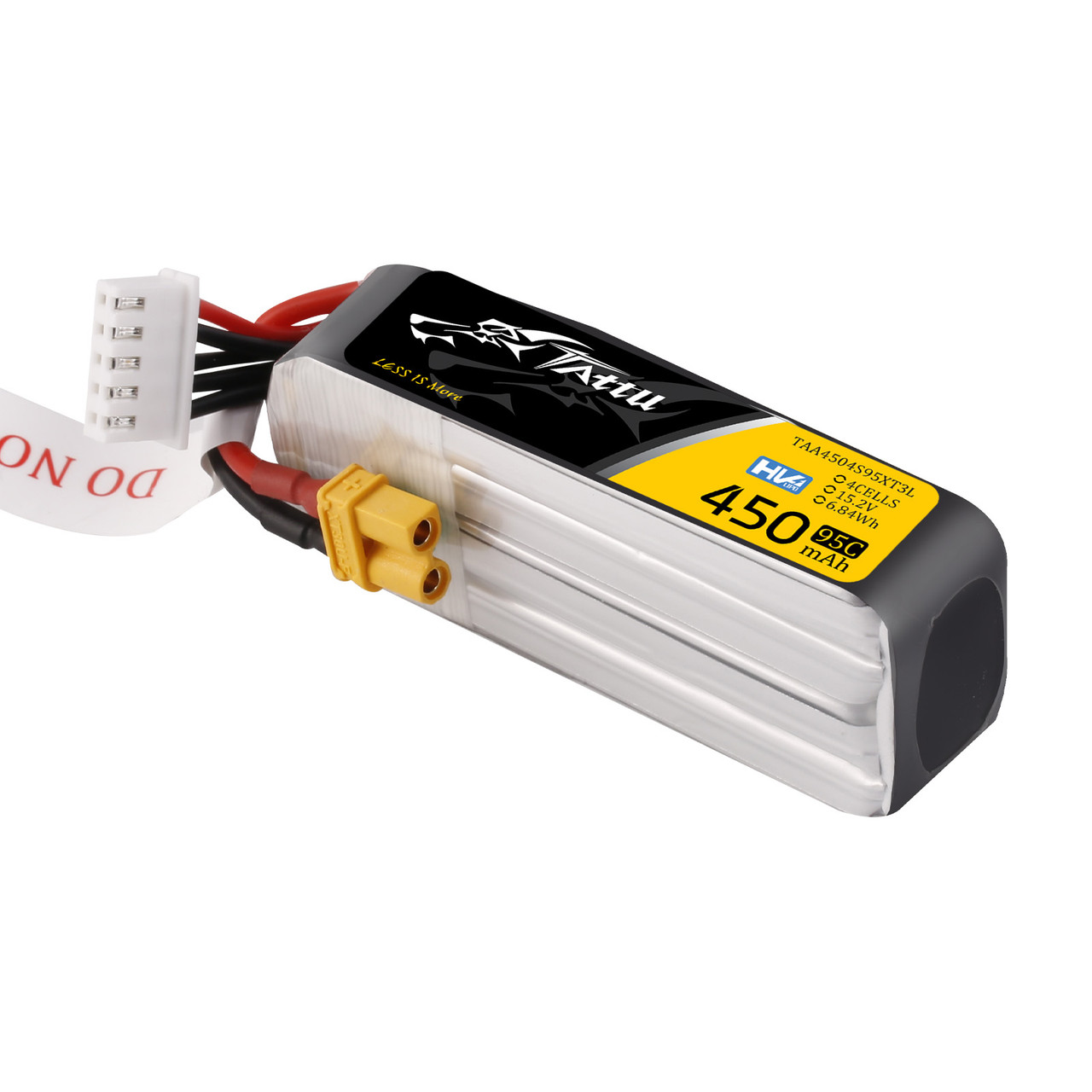 Tattu 450mAh 4S 95C 15.2V HV Lipo Battery Pack with XT30 Plug - Long Size - Image 4