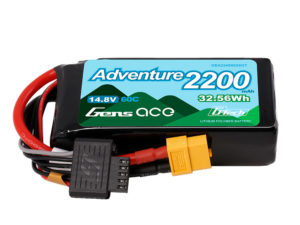 Gens ace 2200mAh 4S 60C 14.8 V G-Tech Adventure Lipo Battery Pack with XT60 Plug