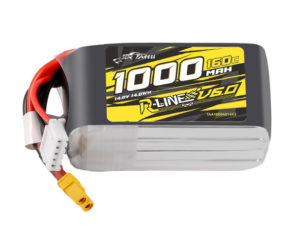 Tattu 1000mAh 4S 160C 14.8V R-Line Version 6.0 Lipo Battery Pack with XT30 Plug