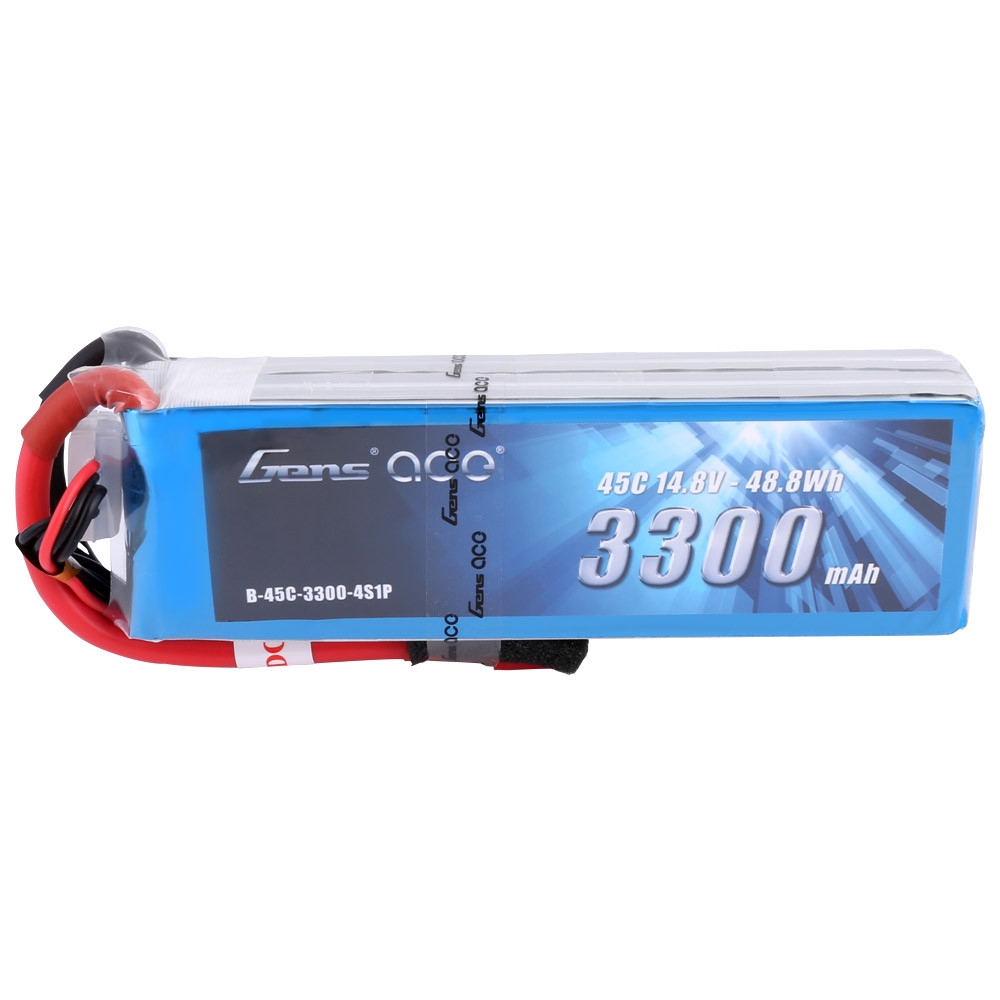 Gens ace 3300mAh 4S 45C 14.8V Lipo Battery | Deans Plug | Air Classic (Non-G-Tech) - Image 2