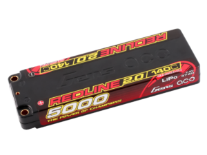 Gens ace 5000mAh 2S 140C 7.4V Lipo Battery | 5.0mm bullet | Redline 2.0