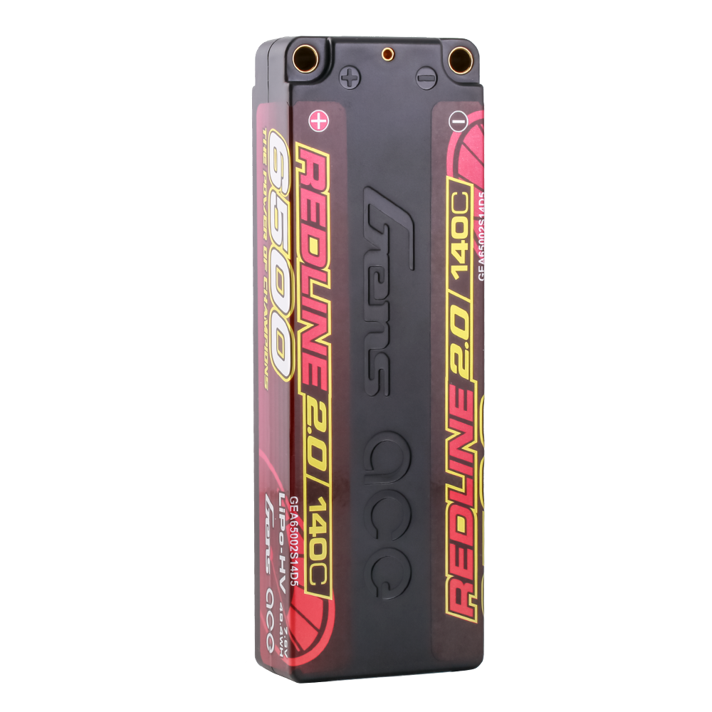 Gens ace 6500mAh 2S 140C 7.6V(HV) Lipo Battery | 5.0mm bullet | Redline 2.0 - Image 4